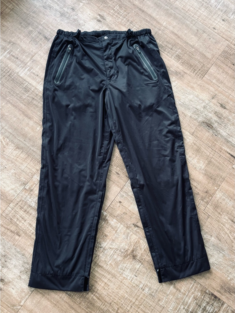 Men's Sun Mountain black RainFlex golf rain pants size large